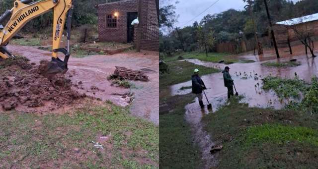 En Santo Tomé,las intensas lluvias provocaron anegamientos en varios sectores de la ciudad,